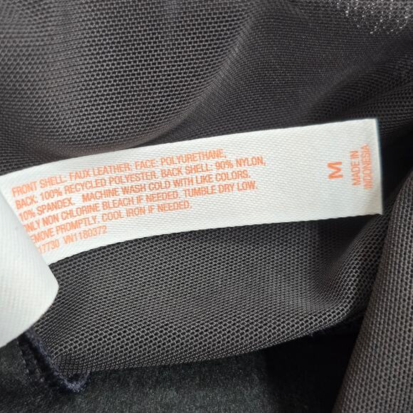 NWT Black Mesh Faux Leather Cropped Bustier Tank Sz Medium - Picture 5 of 6